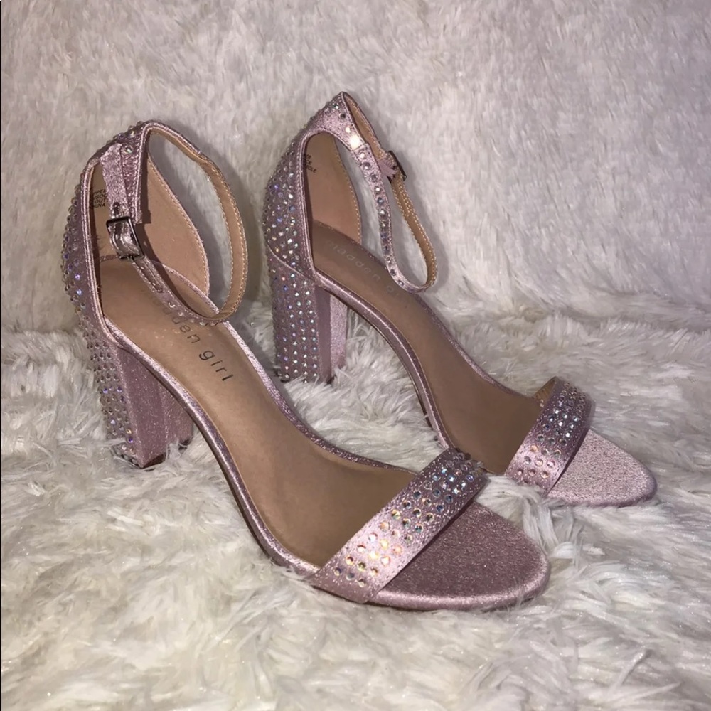 Madden Girl Womens Beella Metallic Night Sz 9